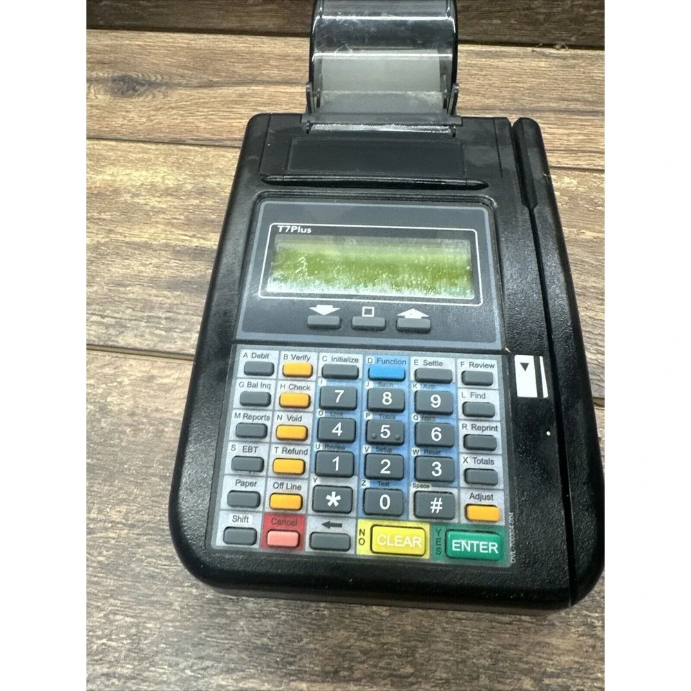 Hypercom Model T7‎ PLUS Credit Card Terminal Reader No Power Cord Not Included